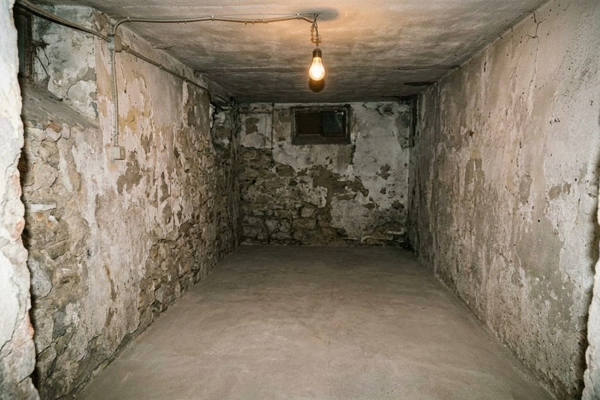 Cantina a Milano completamente svuotata e pulita dopo lo sgombero